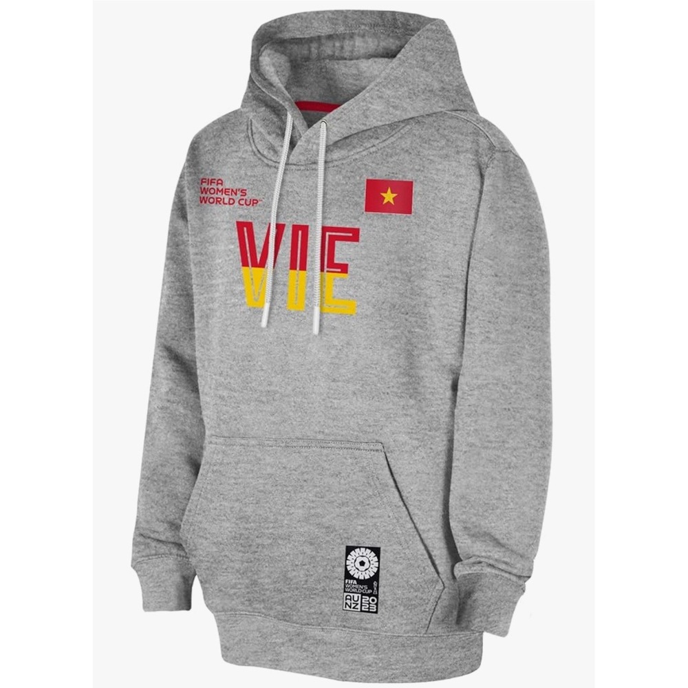 Outerstuff FIFA Womens World Cup 2023 Vietnam VIE Hoodie Gray Soccer Pullover